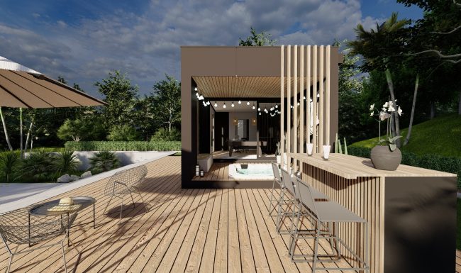 Homybox - espaces modulaires - espaces détente - pool house